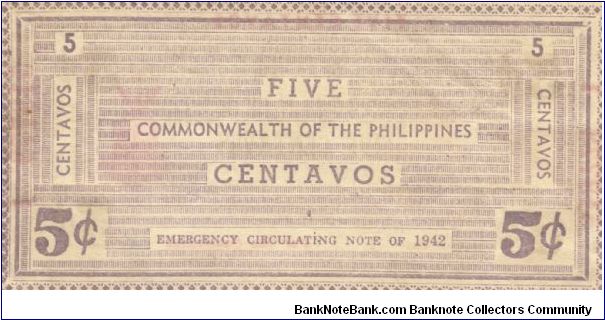 Banknote from Philippines year 1942