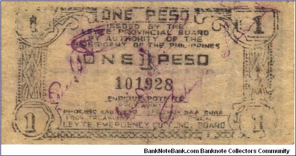 Banknote from Philippines year 1943