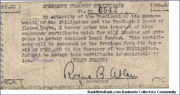 Banknote from Philippines year 1942