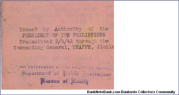 Banknote from Philippines year 1942