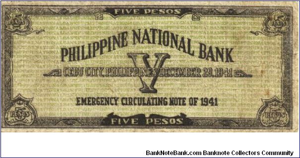 Banknote from Philippines year 1941