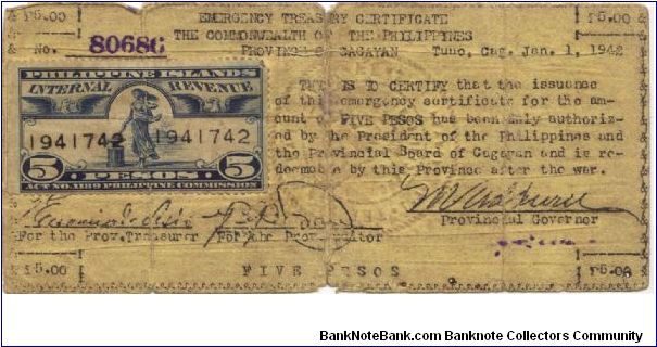 Banknote from Philippines year 1942