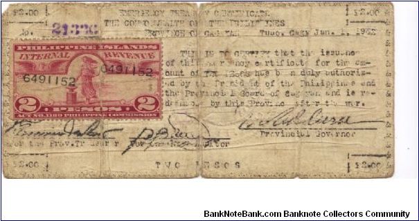 Banknote from Philippines year 1942