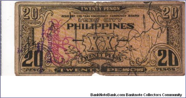 Banknote from Philippines year 1942