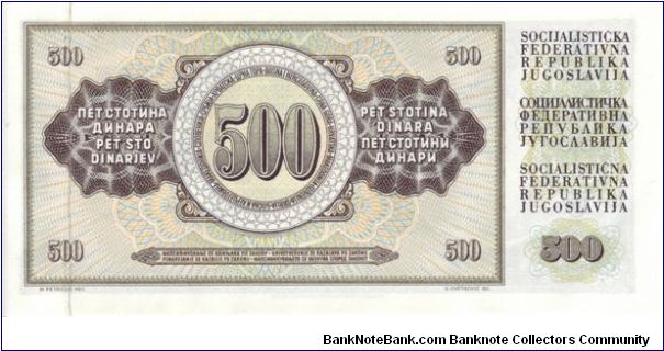 Banknote from Yugoslavia year 1978