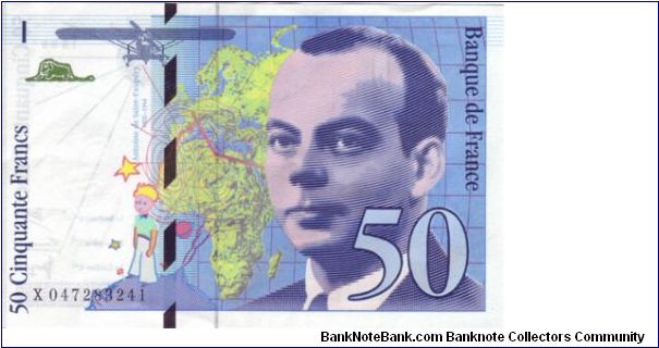 France 50 Francs, 1999 Issue and possibly the last issue prior to the French Franc being replaced with the Euro Banknote