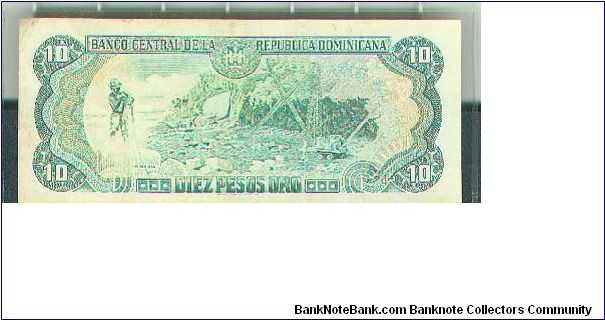 Banknote from Dominican Republic year 1988