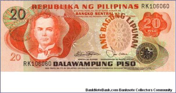 2nd A.B.L. SERIES 35c (p162b) Marcos-Laya RK106060 Banknote