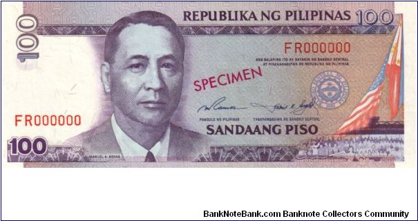 NEW SEAL SERIES 49S1 (p184s) Ramos-Singson FR000000 (Specimen) Banknote