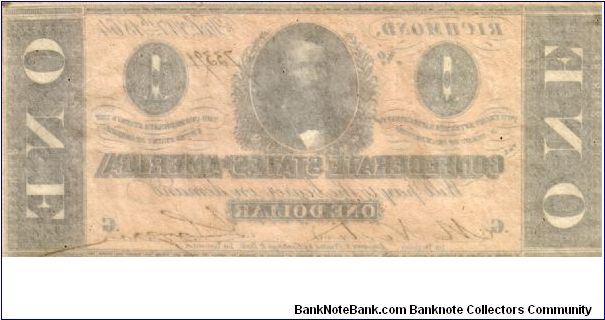 Banknote from USA year 1864