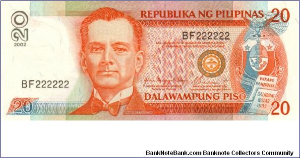 DATED SERIES 53n 2002 Arroyo-Buenaventura ??000001-??1000000 BF222222 (Solid #) Banknote