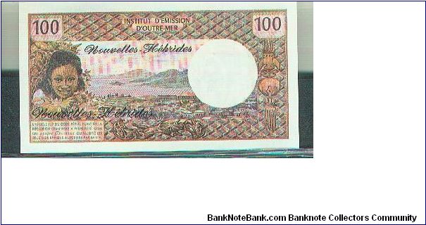 Banknote from French Polynesia year 1975