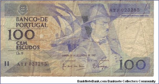 Portugal, 100 Escudos.

The second most worst condition note I have in my collection, I have two of these although this is the better one of the two. Banknote