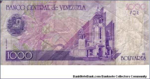 Banknote from Venezuela year 1998