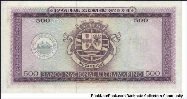 Banknote from Mozambique year 1967