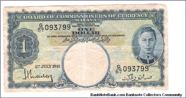 BOARD OF COMMISSIONERS OF CURRENCY Banknote