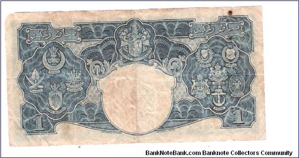Banknote from Malaysia year 1941