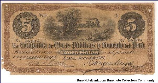 5 Soles Obras Buplicas Banknote