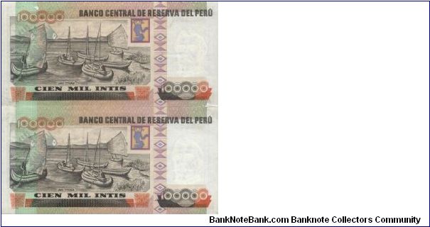 Banknote from Peru year 1989