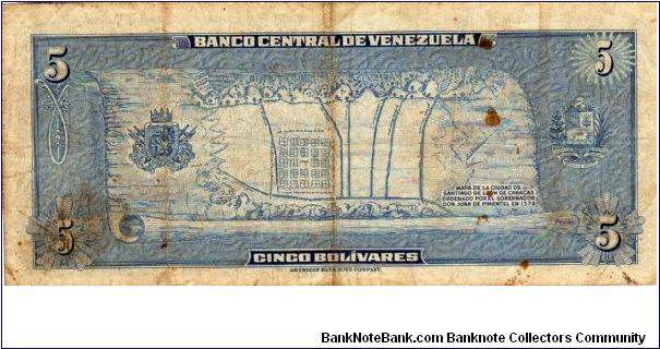 Banknote from Venezuela year 1966