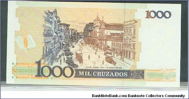 Banknote from Brazil year 1989