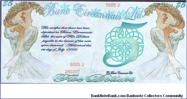 Banc Eireannais Ltd Banknote