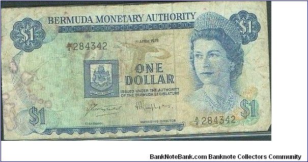 Banknote from Bermuda year 1978