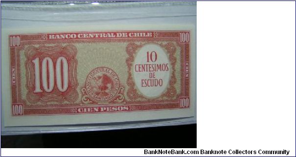 Banknote from Chile year 1970