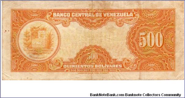 Banknote from Venezuela year 1969