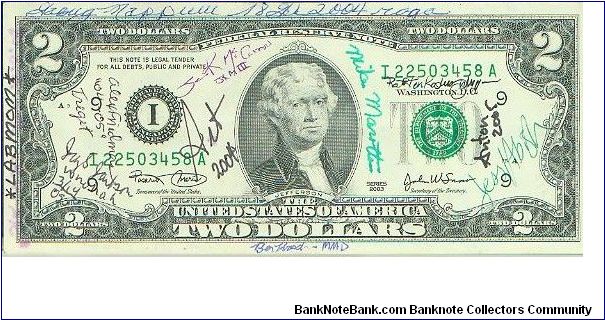 2004 - 2005 Cion People Short Snorter note Banknote