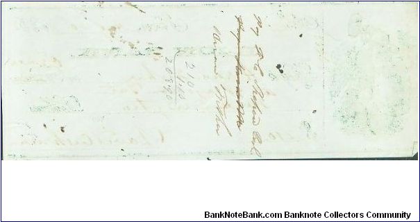 Banknote from USA year 1862