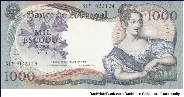 Rainha D. Maria II Banknote