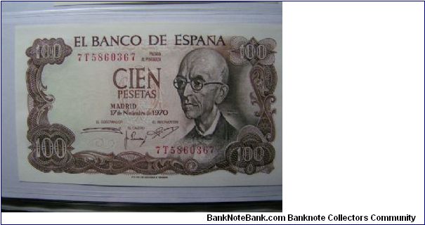 100 Pesetas Banknote