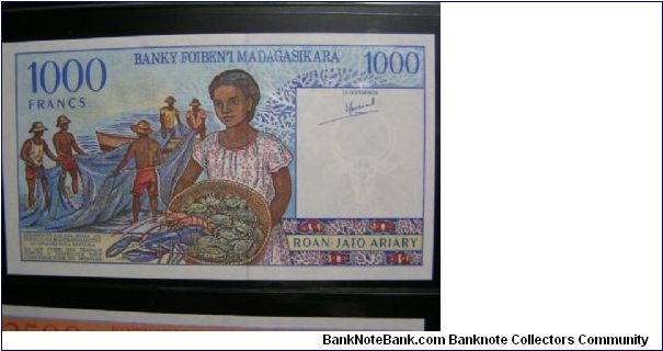 Banknote from Madagascar year 1990