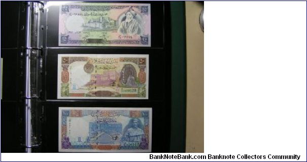 25/50/100 Syrian Pounds Banknote