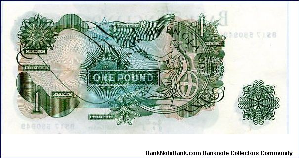 Banknote from United Kingdom year 1971