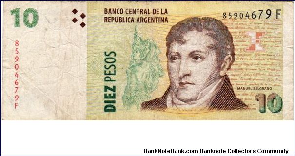 Denominacion: 10 Pesos Banknote