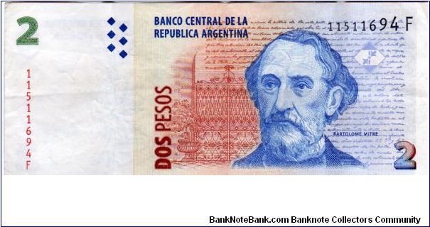 Denominacion: 2 Pesos Banknote