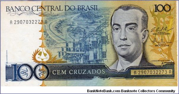 Denominacion: 100 Nuevos Cruzados Banknote