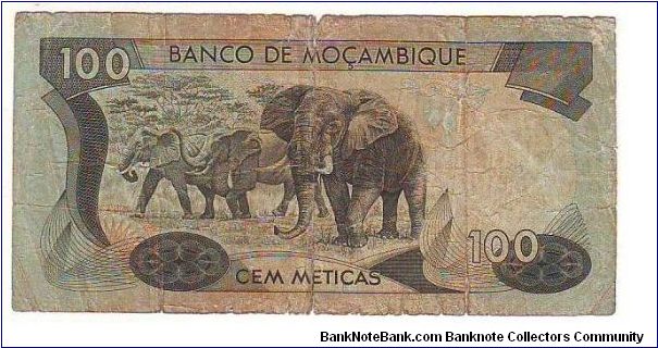 Banknote from Mozambique year 1975