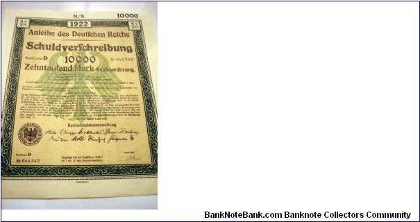 The same certificate number as the one below, same bond issue. Banknote