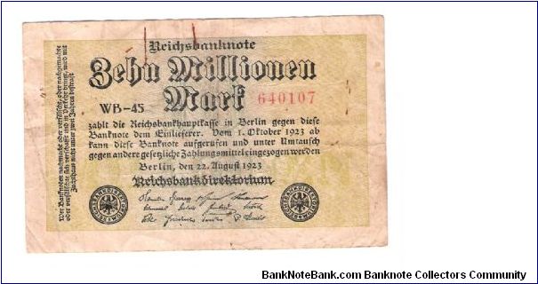 WB-45
seriel #640107 Banknote