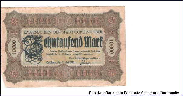 10,000 MARK
C  #22301 Banknote