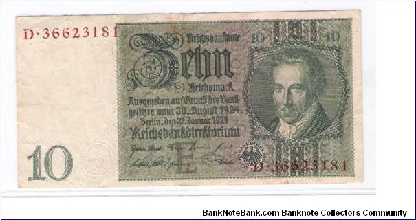 10 MARK
D-36623181 Banknote