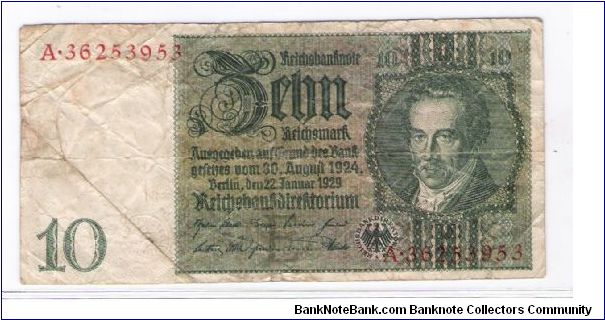 10 MARK
A-36253953 Banknote