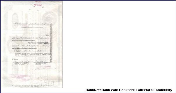 Banknote from USA year 1947