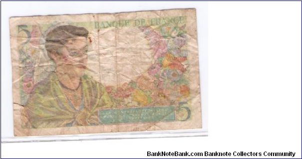 Banknote from France year 1943