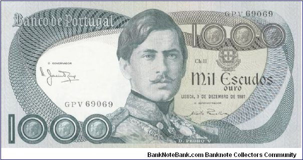 D. Pedro V Banknote