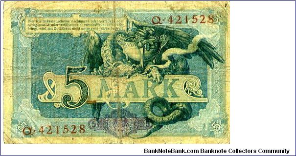 Banknote from Germany year 1904
