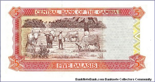 Banknote from Gambia year 1996